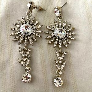 Sparkly rhinestone earrings